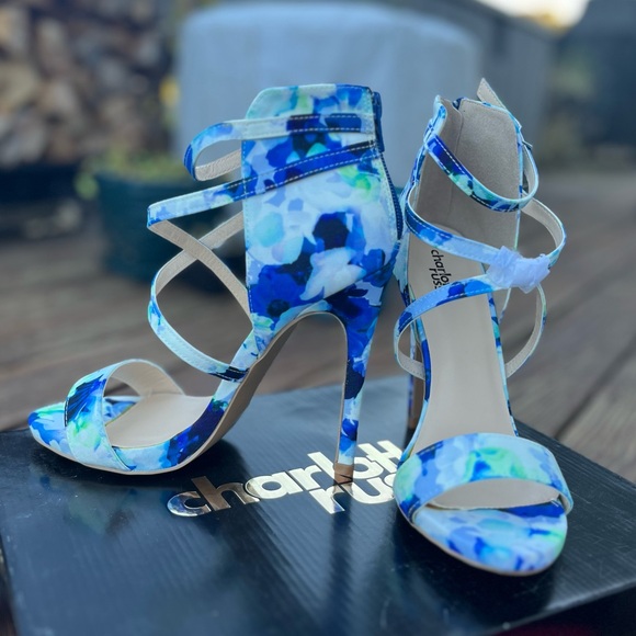 Charlotte Russe Shoes - Charlotte Russe Glee Heels, Blue, size 8